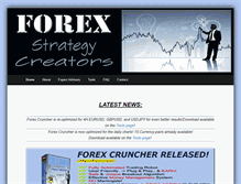Tablet Screenshot of forexstrategycreators.com